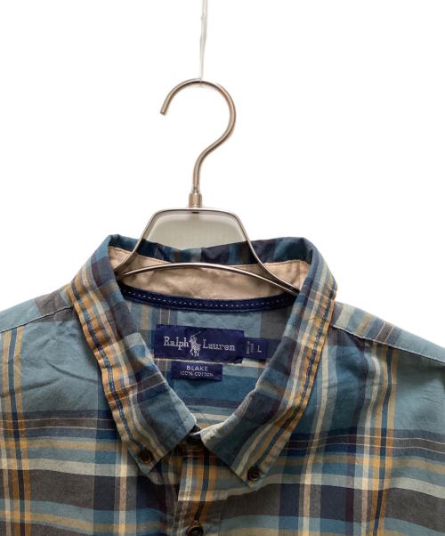 RALPH LAUREN（ラルフローレン）RALPH LAUREN (ラルフローレン) チェックシャツ ブルー サイズ:Ⅼの古着・服飾アイテム