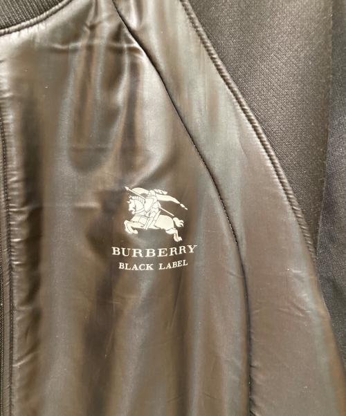 BURBERRY BLACK LABEL（バーバリーブラックレーベル）BURBERRY BLACK LABEL (バーバリーブラックレーベル) ロゴ刺繍切替トラックジャケット ブラック サイズ:2の古着・服飾アイテム