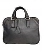 aniaryアニアリ）の古着「裏地カモフラ Bレザーブリーフケース」｜ネイビー