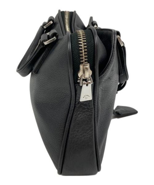 aniary（アニアリ）aniary (アニアリ) 裏地カモフラ Bレザーブリーフケース ネイビーの古着・服飾アイテム