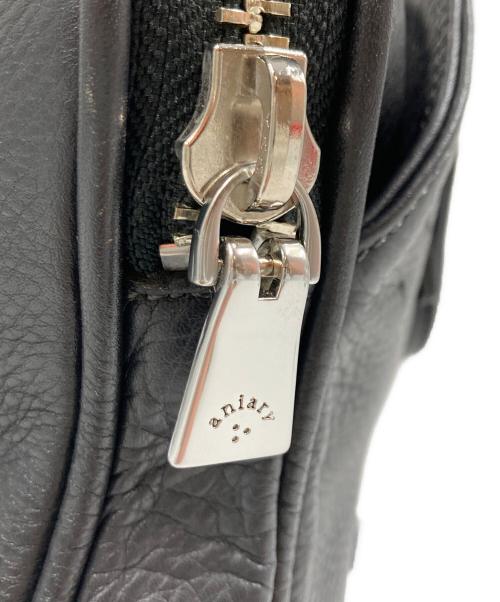 aniary（アニアリ）aniary (アニアリ) 裏地カモフラ Bレザーブリーフケース ネイビーの古着・服飾アイテム