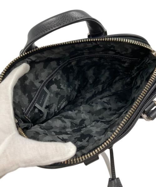 aniary（アニアリ）aniary (アニアリ) 裏地カモフラ Bレザーブリーフケース ネイビーの古着・服飾アイテム