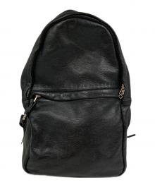 TAZUNE（タズネ）の古着「裏地レオパード ラウンドジップバックパック」｜ブラック