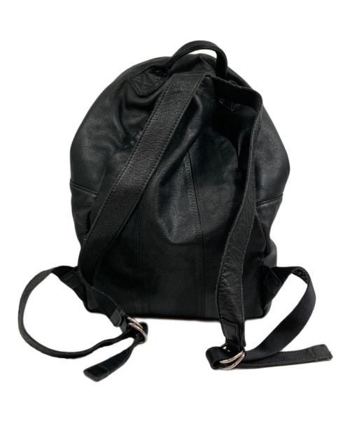 TAZUNE（タズネ）TAZUNE (タズネ) 裏地レオパード ラウンドジップバックパック ブラックの古着・服飾アイテム