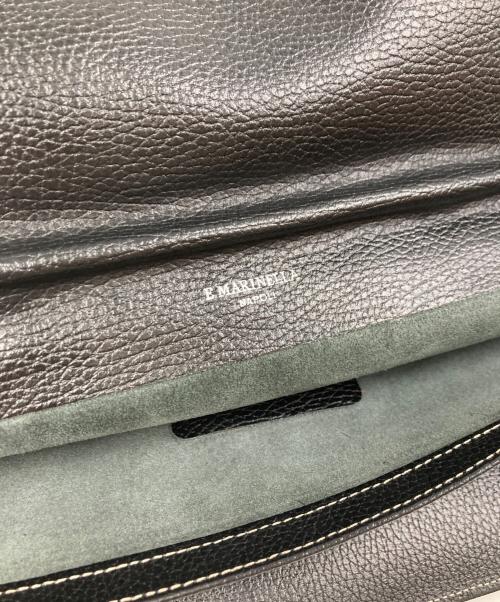 E.MARINELLA（マリネッラ）E.MARINELLA (マリネッラ) ソットブラッチョ レザーブリーフケース ネイビーの古着・服飾アイテム
