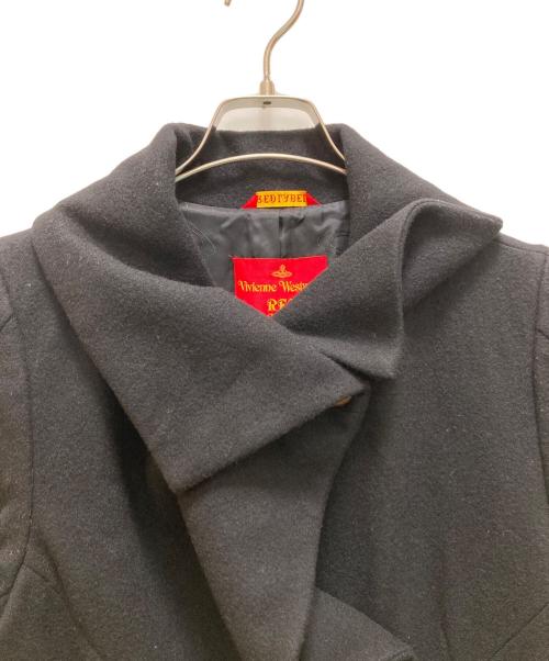 Vivienne Westwood RED LABEL（ヴィヴィアンウエストウッドレッドレーベル）Vivienne Westwood RED LABEL (ヴィヴィアンウエストウッドレッドレーベル) ウール・アンゴラ ウールコート ブラック サイズ:2の古着・服飾アイテム