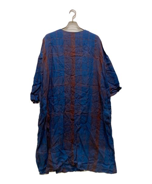 ICHI Antiquites（イチアンティークス）ICHI Antiquites (イチアンティークス) リネンワンピース ネイビー サイズ:Freeの古着・服飾アイテム