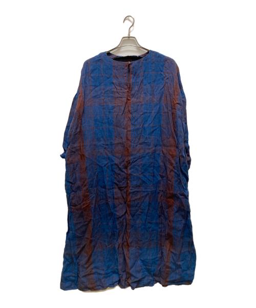 ICHI Antiquites（イチアンティークス）ICHI Antiquites (イチアンティークス) リネンワンピース ネイビー サイズ:Freeの古着・服飾アイテム