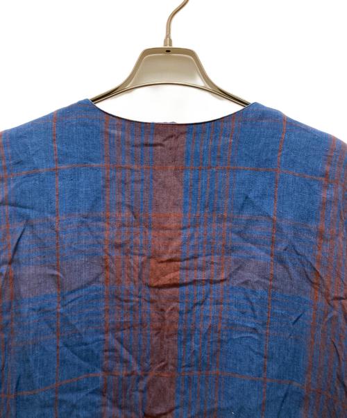 ICHI Antiquites（イチアンティークス）ICHI Antiquites (イチアンティークス) リネンワンピース ネイビー サイズ:Freeの古着・服飾アイテム