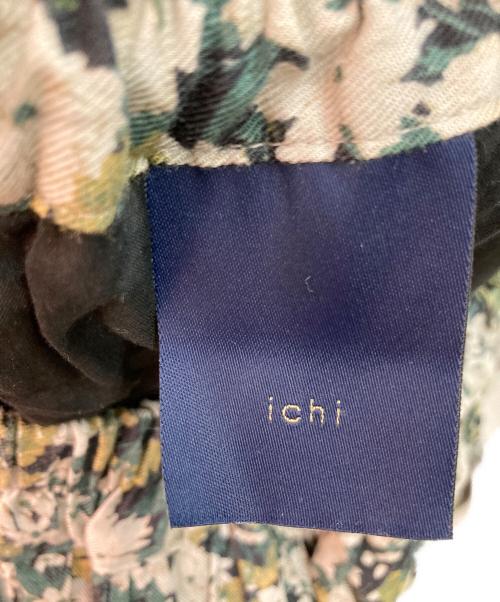 ichi（イチ）ichi (イチ) 花柄スカート ベージュ×グリーン サイズ:Lの古着・服飾アイテム