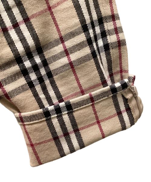 BURBERRY BLUE LABEL（バーバリー ブルー レーベル）BURBERRY BLUE LABEL (バーバリー ブルー レーベル) ノバチェッククロップドパンツ ベージュ サイズ:34の古着・服飾アイテム