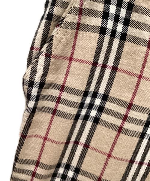 BURBERRY BLUE LABEL（バーバリー ブルー レーベル）BURBERRY BLUE LABEL (バーバリー ブルー レーベル) ノバチェッククロップドパンツ ベージュ サイズ:34の古着・服飾アイテム