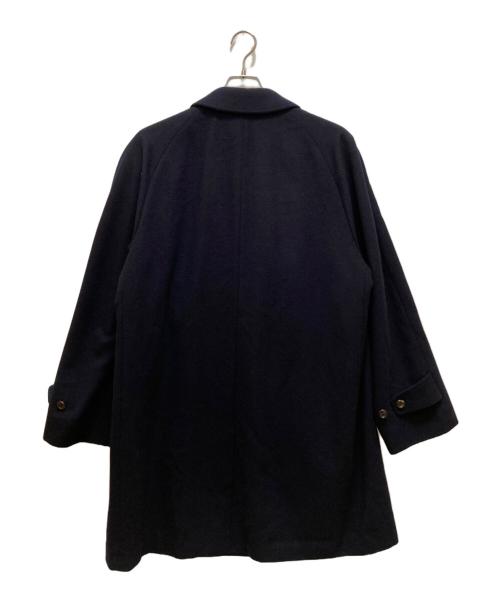 Aquascutum（アクアスキュータム）Aquascutum (アクアスキュータム) ヴィンテージカシミヤブレンドステンカラーコート ネイビー サイズ:SIZE　LLの古着・服飾アイテム