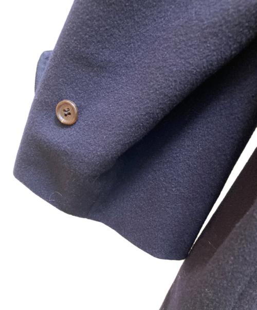 Aquascutum（アクアスキュータム）Aquascutum (アクアスキュータム) ヴィンテージカシミヤブレンドステンカラーコート ネイビー サイズ:SIZE　LLの古着・服飾アイテム
