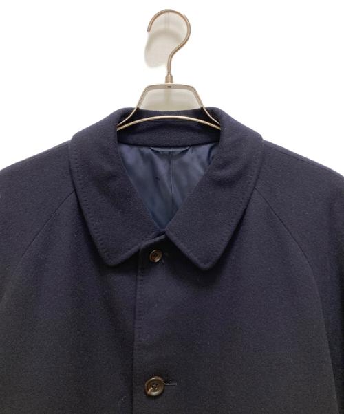 Aquascutum（アクアスキュータム）Aquascutum (アクアスキュータム) ヴィンテージカシミヤブレンドステンカラーコート ネイビー サイズ:SIZE　LLの古着・服飾アイテム