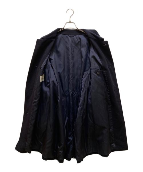Aquascutum（アクアスキュータム）Aquascutum (アクアスキュータム) ヴィンテージカシミヤブレンドステンカラーコート ネイビー サイズ:SIZE　LLの古着・服飾アイテム
