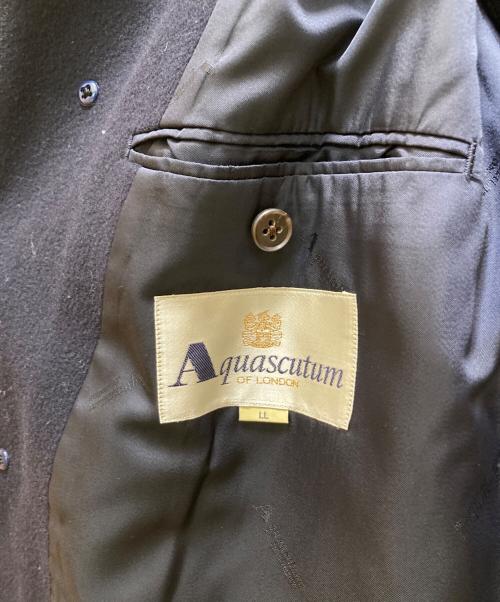Aquascutum（アクアスキュータム）Aquascutum (アクアスキュータム) ヴィンテージカシミヤブレンドステンカラーコート ネイビー サイズ:SIZE　LLの古着・服飾アイテム