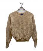 PENDLETONペンドルトン）の古着「70s Vネックニット」｜ベージュ
