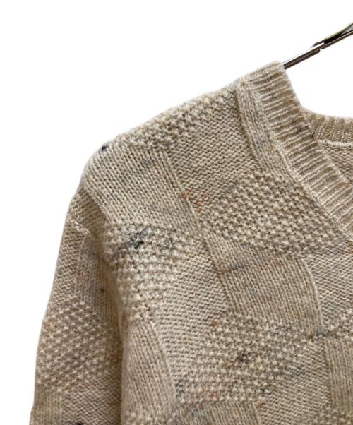 PENDLETON（ペンドルトン）PENDLETON (ペンドルトン) 70s Vネックニット ベージュ サイズ:Ｌの古着・服飾アイテム