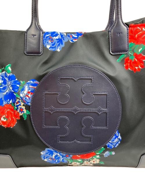 TORY BURCH（トリーバーチ）TORY BURCH (トリーバーチ) エラ フラワー プリント トート ブラック 未使用品の古着・服飾アイテム