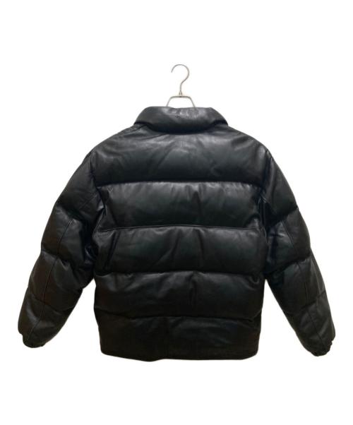 Schott（ショット）Schott (ショット) レザーダウンジャケット ブラック サイズ:40の古着・服飾アイテム