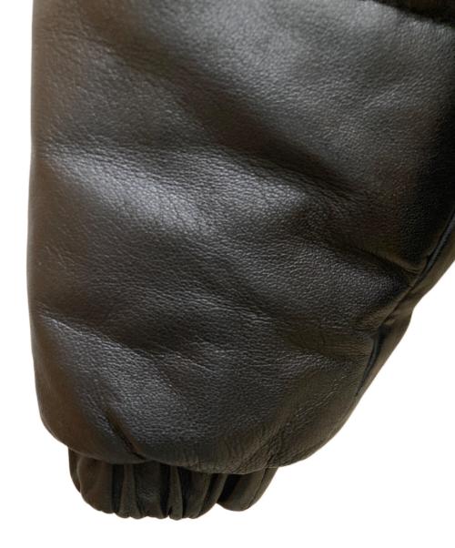 Schott（ショット）Schott (ショット) レザーダウンジャケット ブラック サイズ:40の古着・服飾アイテム