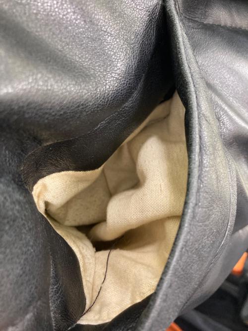 Schott（ショット）Schott (ショット) レザーダウンジャケット ブラック サイズ:40の古着・服飾アイテム
