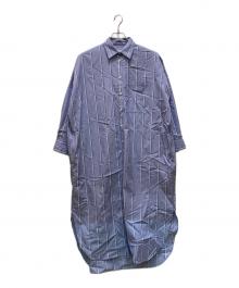 LE PHIL（ル フィル）の古着「イージーケアブロードワンピース」｜ブルー