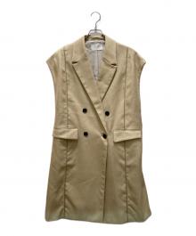 PUBLIC TOKYO（パブリックトウキョウ）の古着「メランジツイルオーバージレ」｜ベージュ