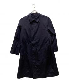 Aquascutum（アクアスキュータム）の古着「ヴィンテージステンカラーコート」｜ネイビー