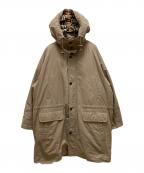 Burberry'sバーバリーズ）の古着「ノバチェック柄ダウンライナーコート」｜ベージュ