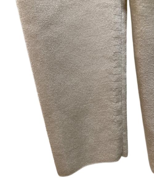 icB（アイシービー）icB (アイシービー) シンセティックヤーン ペプラムニット ベージュ サイズ:Sの古着・服飾アイテム