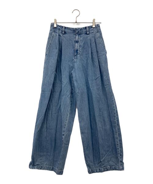 SLOBE IENA（スローブ イエナ）SLOBE IENA (スローブ イエナ) LEDENIM TUCK TROUSERデニム インディゴ サイズ:38の古着・服飾アイテム