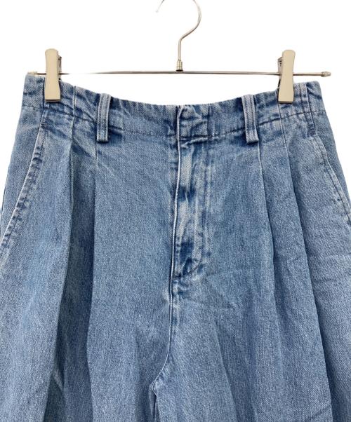 SLOBE IENA（スローブ イエナ）SLOBE IENA (スローブ イエナ) LEDENIM TUCK TROUSERデニム インディゴ サイズ:38の古着・服飾アイテム