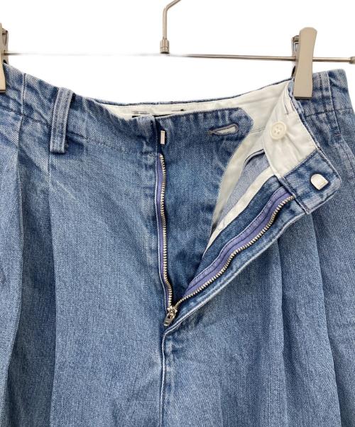 SLOBE IENA（スローブ イエナ）SLOBE IENA (スローブ イエナ) LEDENIM TUCK TROUSERデニム インディゴ サイズ:38の古着・服飾アイテム