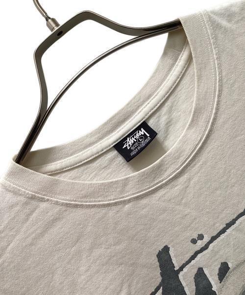 stussy（ステューシー）stussy (ステューシー) SPACEMAN 8ボールロゴTシャツ ホワイト サイズ:Lの古着・服飾アイテム
