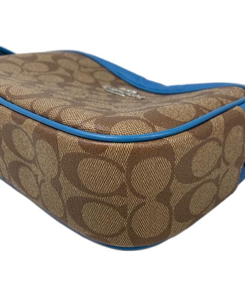 COACH（コーチ）COACH (コーチ) ジェイミー カメラ バッグ・シグネチャー キャンバ ブラウン×ブルーの古着・服飾アイテム