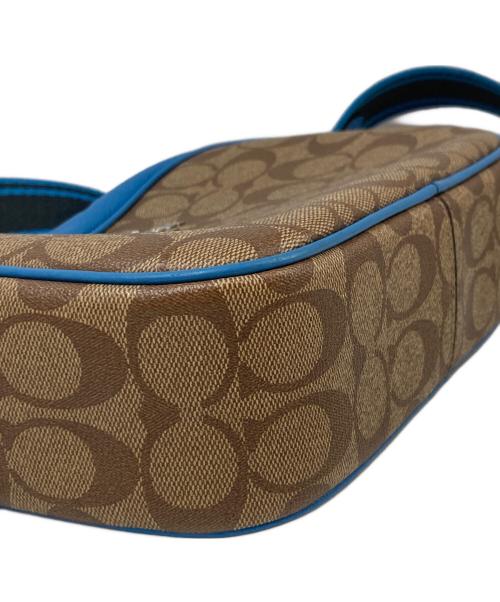 COACH（コーチ）COACH (コーチ) ジェイミー カメラ バッグ・シグネチャー キャンバ ブラウン×ブルーの古着・服飾アイテム