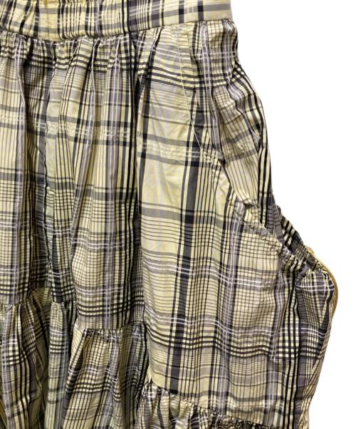 Lily Brown（リリーブラウン）Lily Brown (リリーブラウン) バリエーションボリュームスカート イエロー サイズ:Freeの古着・服飾アイテム