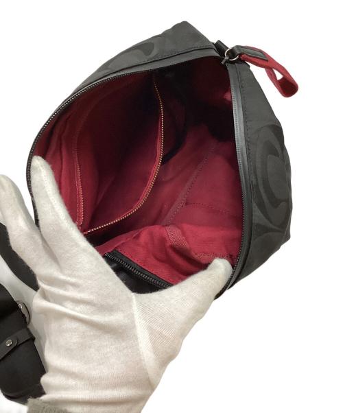 Vivienne Westwood（ヴィヴィアンウエストウッド）Vivienne Westwood (ヴィヴィアンウエストウッド) チェッカーORB ショルダーバッグ ブラック×レッドの古着・服飾アイテム