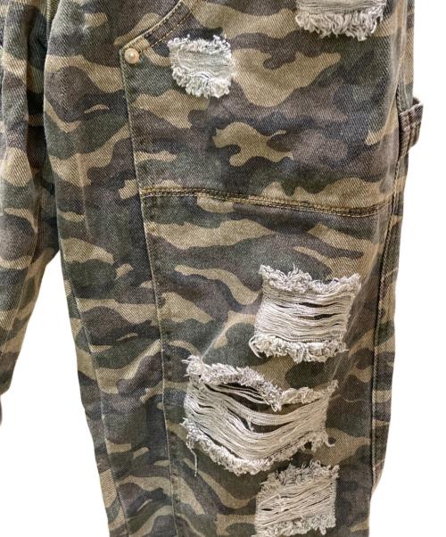 BIRTHDAY BASH（バースデーバッシュ）BIRTHDAY BASH (バースデーバッシュ) カモ柄ペインターパンツ グリーン サイズ:Sの古着・服飾アイテム