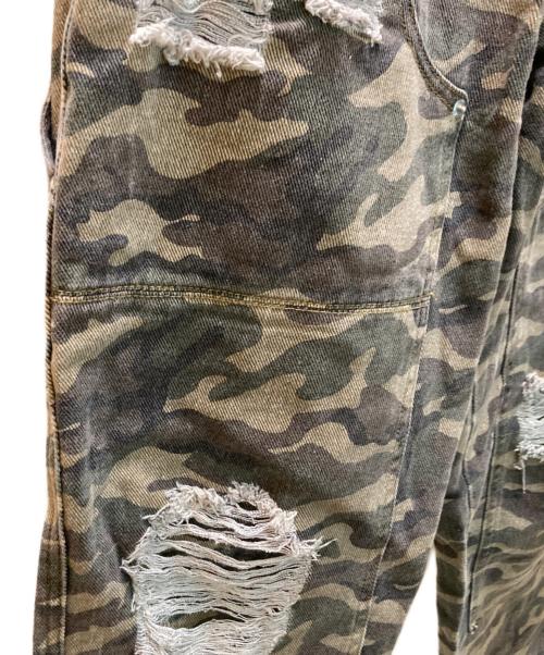 BIRTHDAY BASH（バースデーバッシュ）BIRTHDAY BASH (バースデーバッシュ) カモ柄ペインターパンツ グリーン サイズ:Sの古着・服飾アイテム