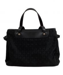 CELINE（セリーヌ）の古着「Cマカダム ハンドバッグ」｜ブラック