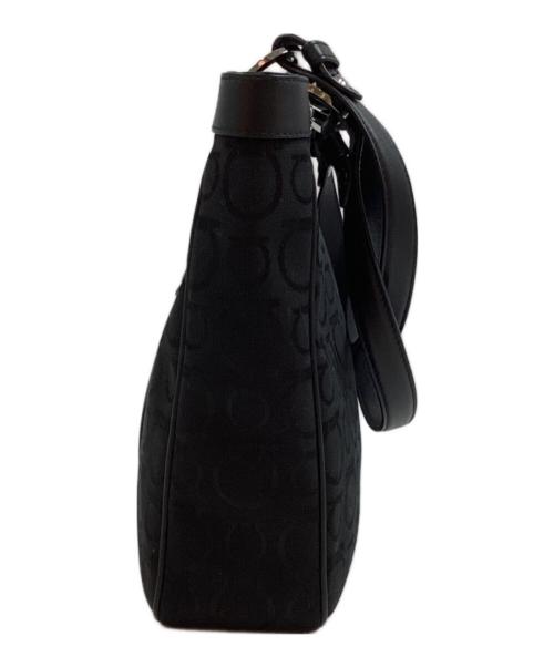 Salvatore Ferragamo（サルヴァトーレ フェラガモ）Salvatore Ferragamo (サルヴァトーレ フェラガモ) ガンチーニ キャンバス トートバッグ ブラックの古着・服飾アイテム