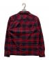RRL (ダブルアールエル) チェックネルオープンカラーシャツ レッド×ネイビー サイズ:M：17000円