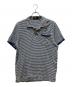 RRL（ダブルアールエル）の古着「インディゴボーダーポロシャツ」｜ホワイト×インディゴ