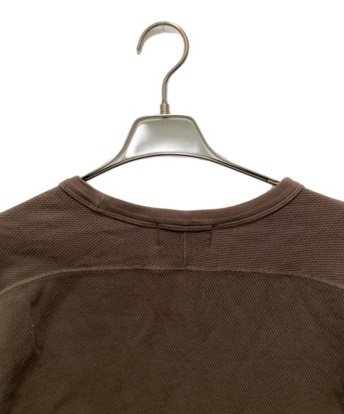 RRL（ダブルアールエル）RRL (ダブルアールエル) ロゴサーマルカットソー ブラウン サイズ:Mの古着・服飾アイテム