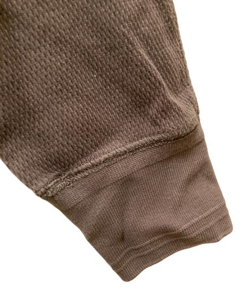 RRL（ダブルアールエル）RRL (ダブルアールエル) ロゴサーマルカットソー ブラウン サイズ:Mの古着・服飾アイテム