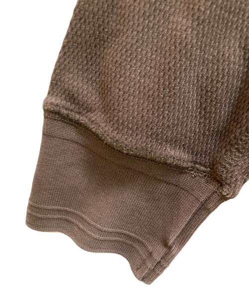 RRL（ダブルアールエル）RRL (ダブルアールエル) ロゴサーマルカットソー ブラウン サイズ:Mの古着・服飾アイテム