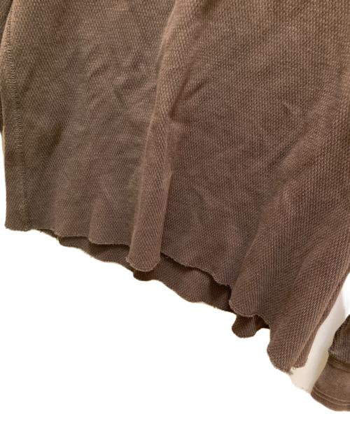 RRL（ダブルアールエル）RRL (ダブルアールエル) ロゴサーマルカットソー ブラウン サイズ:Mの古着・服飾アイテム